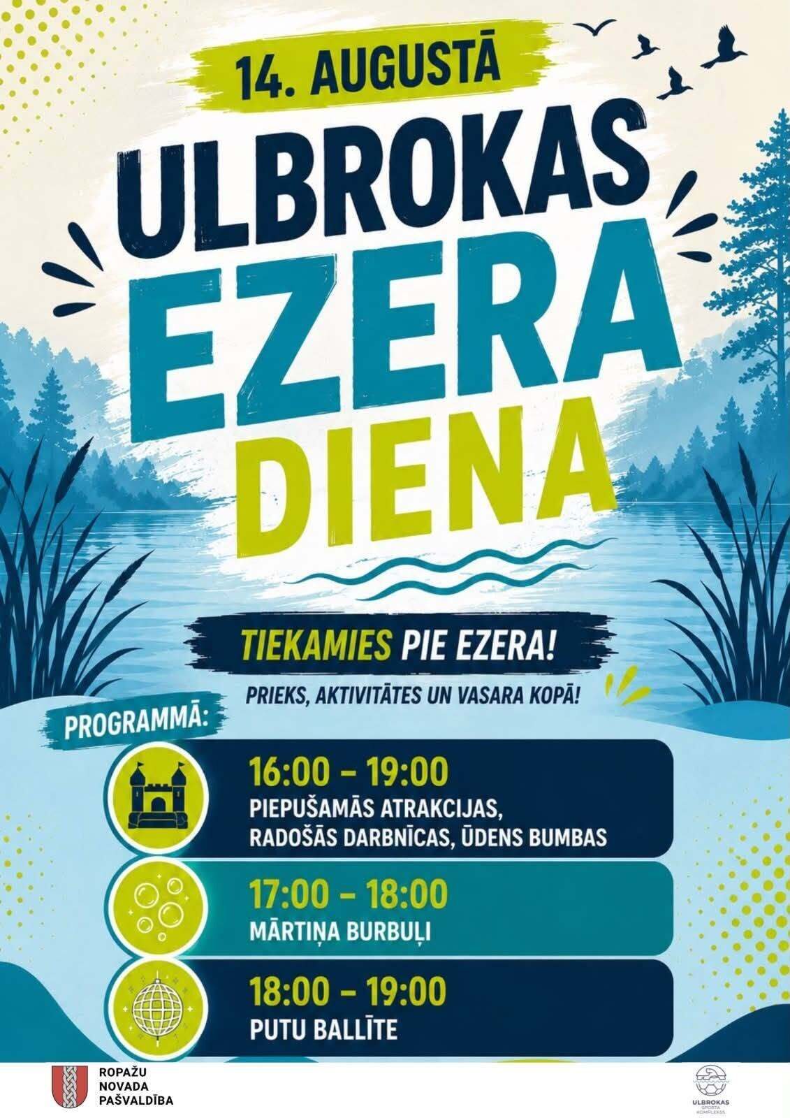 Ulbrokas ezera diena – tiekamies pie ezera! ☀️💦