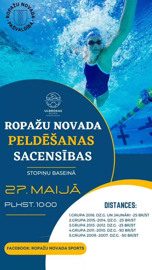 Ropažu novada peldēšanas sacensības 2023